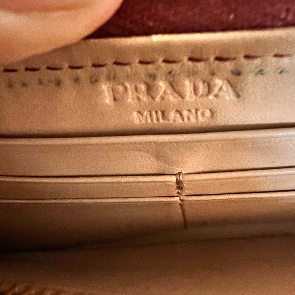 PRADA Zippy Leather Wallet Red - Picture 3 of 6